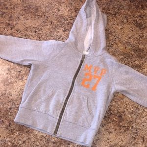 Boys MVP 27 zip up jacket with pockets and hood